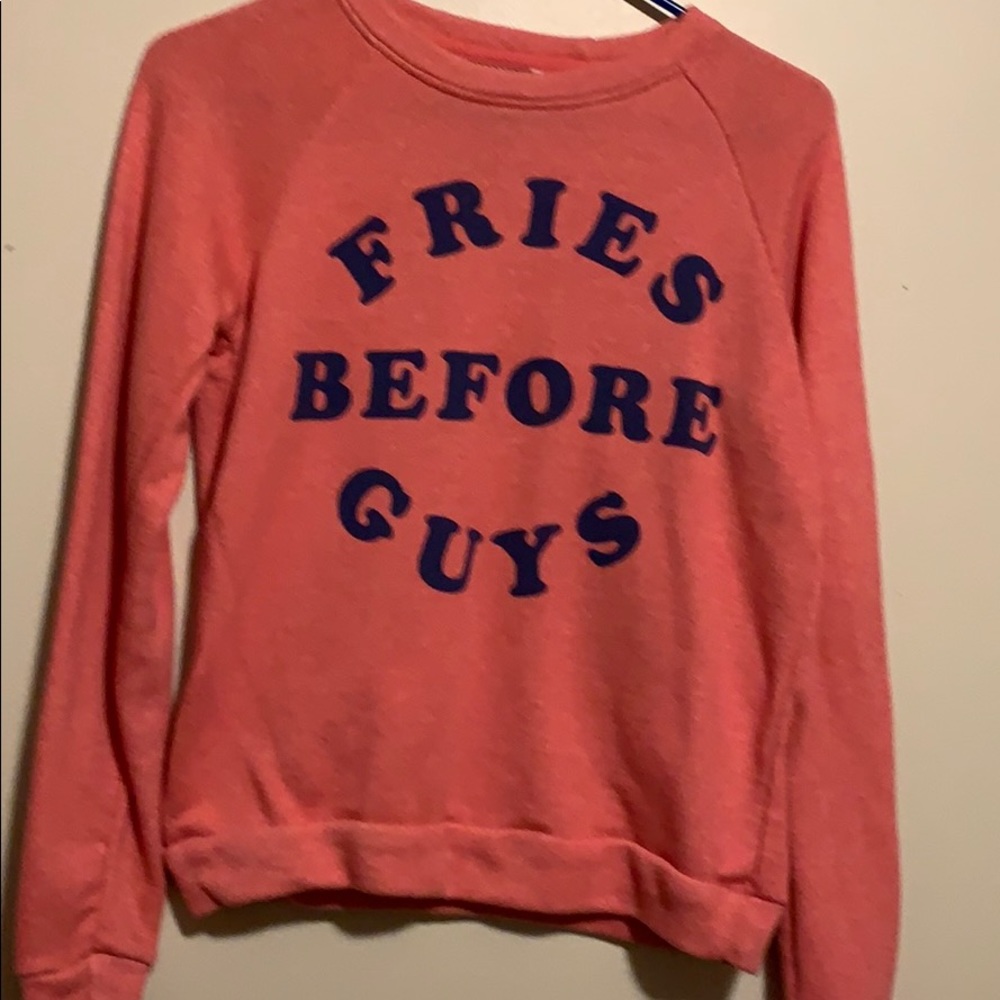 Coral sweatshirt